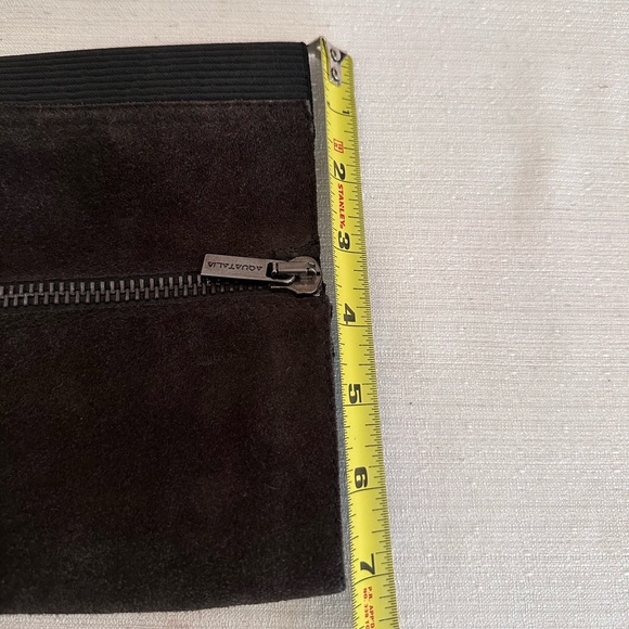 New AQUATALIA Brown Suede Trim Embellished Knee Height Riding Boots Women’s 11 - Picture 11 of 15